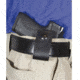 DeSantis Invisible Agent Leather IWB Holster w/o Clip, Fits Most Semi Autos and Revolvers, Left Hand, Plain, Black, 005BBZZZ0