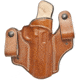 DeSantis Mad Max Leather IWB Holster, Glock 17, 19, 22, 23, 31, 32, 19X, 45, Right Hand, Plain, Tan, 112TAB2Z0