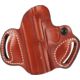 DeSantis Mini Slide Leather Belt Holsters, Colt 1911/Govt .45 ACP/1911 Officer/Defender, Kimber Pro/Ultra Carry, Para P10/P12/P13/P14, Springfield 1911 EMP, Left, Plain, Tan, 086TB21Z0