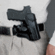 DeSantis Sky Cop Leather Belt Holster, Glock 19, 23, 26, 27, 32, 33, 36, 19X, 45, Right Hand, Plain, Black, 068BAB6Z0