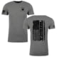Devil Dog Concepts Black Merica Flag T-Shirt - Mens, Heathered Gray, Extra Large, DDCA-BMF-HGXL
