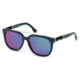 Diesel DL0166 Sunglasses - Shiny Blue Frame Color, Green Mirror Lens Color