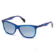 Diesel DL0222 Sunglasses - Blue Frame Color, Smoke Mirror Lens Color