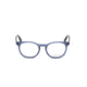 Diesel DL5295 Prescription Eyeglasses - Shiny Blue Frame, Shiny Blue Lenses, 49 mm Lens Diameter DL529549090