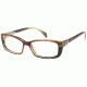 Diva 5372 Eyeglasses - Brown-Cream Horn Frame w/ Clear Lenses 5372-728