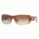 DKNY DY4064 Single Vision Prescription Sunglasses DY4064-343413-5617 - Lens Diameter 56 mm, Frame Color Brown Gradient Sable