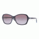 DKNY DY4094 Single Vision Prescription Sunglasses DY4094-35728H-5716 - Lens Diameter 57 mm, Frame Color Top Blue on Blue Transparent