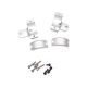 DNZ Products Hunt Masters Two Piece Mounts - Howa/Mossberg/Remington 700, Medium Ring, 1 in Tube, 2 Screws, Silver, 701M2S