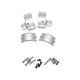 DNZ Products Hunt Masters Two Piece Mounts - Howa/Mossberg/Remington 700, Medium Ring, 1 in Tube, 4 Screws, Silver, 701TM2S