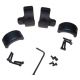 DNZ Products Hunt Masters Two Piece Mounts - Marlin XL7/XS7/Winchester 70, High Ring, 1 in Tube, 4 Screws, Black Matte, 2W71TH