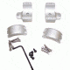 DNZ Products Hunt Masters Two Piece Mounts - Marlin XL7/XS7/Winchester 70, High Ring, 1 in Tube, 4 Screws, Silver, 2W71THS