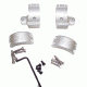 DNZ Products Hunt Masters Two Piece Mounts - Marlin XL7/XS7/Winchester 70, Low Ring, 1 in Tube, 4 Screws, Silver, 2W71TLS