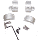 DNZ Products Hunt Masters Two Piece Mounts - Marlin XL7/XS7/Winchester 70, High Ring, 30 mm Tube, 4 Screws, Silver, 2W73THS