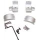 DNZ Products Hunt Masters Two Piece Mounts - Marlin XL7/XS7/Winchester 70, High Ring, 30 mm Tube, 4 Screws, Silver, 2W73THS