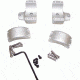 DNZ Products Hunt Masters Two Piece Mounts - Savage Flatback 2003 And Older, High Ring, 1 in Tube, 4 Screws, Silver, 2SF1THS