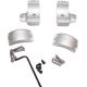 DNZ Products Hunt Masters Two Piece Mounts - Savage Flatback 2003 And Older, High Ring, 1 in Tube, 4 Screws, Silver, 2SF1THS