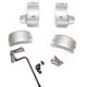 DNZ Products Hunt Masters Two Piece Mounts - Savage Flatback 2003 And Older, Low Ring, 1 in Tube, 4 Screws, Silver, 2SF1TLS