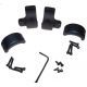 DNZ Products Hunt Masters Two Piece Mounts - Savage Flatback 2003 And Older, Medium Ring, 1 in Tube, 4 Screws, Black Matte, 2SF1TM