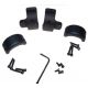 USED, DNZ Products Hunt Masters Two Piece Mounts - Savage Flatback 2003 And Older, High Ring, 30 mm Tube, 4 Screws, Black Matte, 2SF3TH