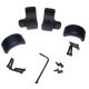 DNZ Products Hunt Masters Two Piece Mounts - Savage Flatback 2003 And Older, Low Ring, 30 mm Tube, 4 Screws, Black Matte, 2SF3TL