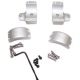 DNZ Products Hunt Masters Two Piece Mounts - Savage Flatback 2003 And Older, Low Ring, 30 mm Tube, 4 Screws, Silver, 2SF3TLS