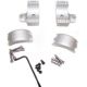 DNZ Products Hunt Masters Two Piece Mounts - Savage Flatback 2003 And Older, Medium Ring, 30 mm Tube, 4 Screws, Silver, 2SF3TMS
