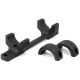 DNZ Products Game Reaper Scope Mount - Remington 700 Short Action, High Ring, 0 MOA, 1 in Tube, Black Matte, 16700