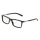 Dolce&amp;Gabbana BASALTO COLLECTION DG3211 Single Vision Prescription Eyeglasses 1934-53 - Matte Black Frame