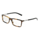 Dolce&amp;Gabbana BASALTO COLLECTION DG3211 Single Vision Prescription Eyeglasses 2673-53 - Matte Striped Brown Frame