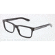 Dolce&amp;Gabbana BLOCK HINGE DG3157 Progressive Prescription Eyeglasses 675-53 - Black Frame, Demo Lens Lenses