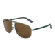 Dolce&amp;Gabbana DG2154 Sunglasses 128873-61 - Gunmetal Rubber Frame, Brown Lenses