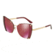 Dolce&amp;Gabbana DG2214 Sunglasses 02/D0-53 - Men's, Dark Violet Mirror Red Lenses