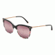 Dolce&amp;Gabbana DG4333 Bifocal Prescription Sunglasses, 55mm, Top Black On Print Rose/stripe, DG4333-3173W9-55-BI