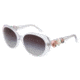 Dolce&amp;Gabbana FLOWERS DG4183 Progressive Prescription Sunglasses DG4183-656-8G-57 - Lens Diameter 57 mm, Lens Diameter 57 mm, Frame Color Crystal