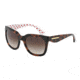 Dolce&amp;Gabbana GOLD LEAF DG4197 Progressive Prescription Sunglasses DG4197-287213-53 - Lens Diameter 53 mm, Frame Color Havana/Pois Red/White