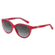 Dolce&amp;Gabbana ICONIC LOGO DG4171P Single Vision Prescription Sunglasses DG4171P-27758G-56 - Lens Diameter 56 mm, Frame Color Top Crystal On Pearl Red