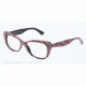 Dolce&amp;Gabbana LACE DG3166 Single Vision Prescription Eyeglasses 2778-53 - Top Black Flowers On Black Frame