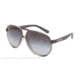 Dolce&amp;Gabbana LIFESTYLE DG6078 Sunglasses 26438G-61 - Gray Transparent Frame, Gray Gradient Lenses