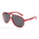 Dolce&amp;Gabbana LIFESTYLE DG6078 Sunglasses 264487-61 - Red Transparent Frame, Gray Lenses
