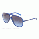 Dolce&amp;Gabbana LIFESTYLE DG6081 Sunglasses 26508F-60 - Blue Frame, Grey Blue Gradient Lenses