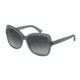 Dolce&amp;Gabbana LOGO PLAQUE DG4244 Single Vision Prescription Sunglasses DG4244-26768G-57 - Lens Diameter 57 mm, Frame Color Matte Opal Grey