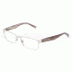 Dolce&amp;Gabbana TAILORING DG1232 Single Vision Prescription Eyeglasses 05-5216 - Silver Frame