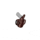 Don Hume H721 Open Top Conceal Carry Holster, SW MP Compact .40 Cal. 3.5 in Bl, Left Hand, Saddle Brown, J335776L