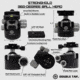Double Tap Industries Stronghold Carbon Fiber Shooting Tripod w/Leveling Head, Black, TRI-CF-002L