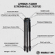 Double Tap Industries Stronghold Carbon Fiber Shooting Tripod w/Leveling Head, Black, TRI-CF-002L