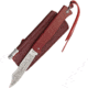 Douk-Douk Folder Red Folding Knife,3.125in,Carbon Steel,Red,Folden Steel Handle DD815GMCOLR