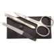 Dovo Nickel Plated Pocket Set w/Scissors,Tweezers and File, 960 011