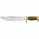 Down Under Knives Bowie Fixed Blade Knife, 10.875in, Leather/Brass Handle DUKCD
