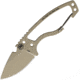 DPx Gear HEAT Hiker Desert Tan Knife, 2.5 desert tan ceramic coated 1095HC steel blade, Skeletonized handle, DPHTX024