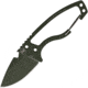 DPx Gear HEAT Hiker OD Green Knife, 2.5 OD green ceramic coated 1095HC steel blade, Skeletonized handle, DPHTX025